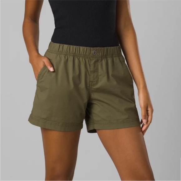 NWT Prana Double Peak Shorts Sz 2 Mud 5” Inseam - Picture 1 of 11